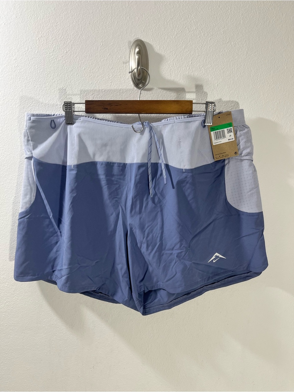 Nike Dri-FIT ADV Trail Running Shorts Men's Size XL 5" Blue Lined HJ3572-499